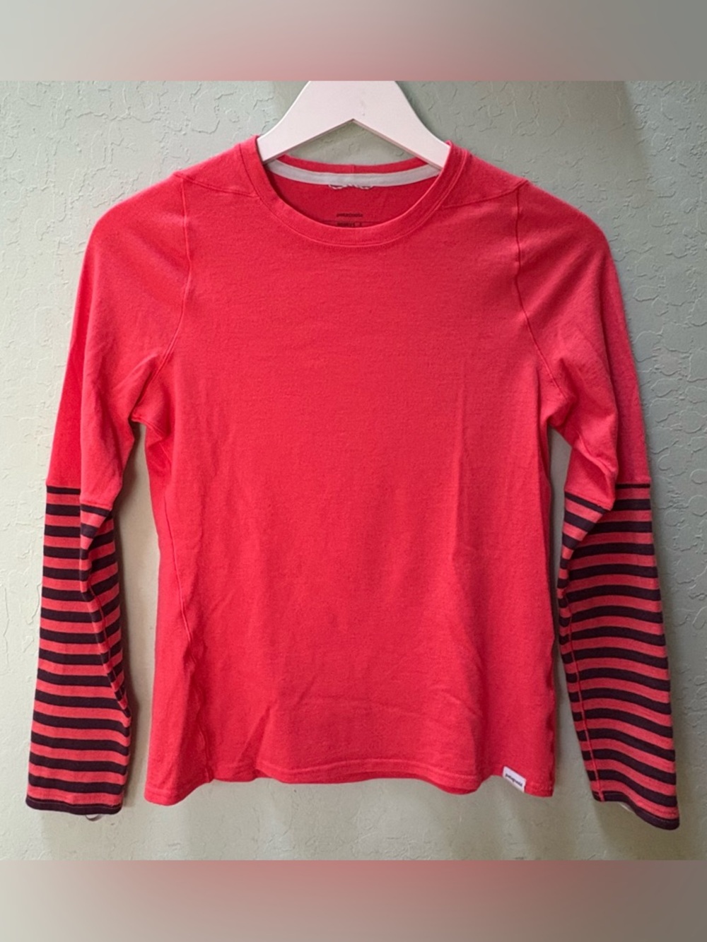 PATAGONIA Merino Wool Striped Long Sleeve Shirt Size S Small